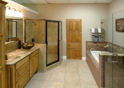 Wooden design bathroom remodeling